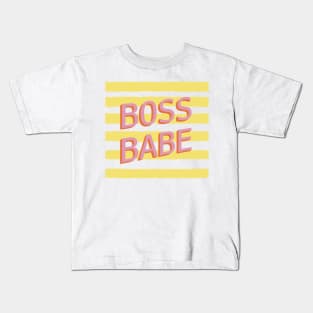 Boss Babe Cool Lady Boss Small Business Kids T-Shirt